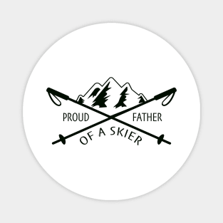 Proud Ski Dad Magnet